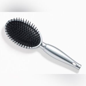 Aria Beauty Luxe Silver and Black Professional Oval Detangling Brush New in Bag